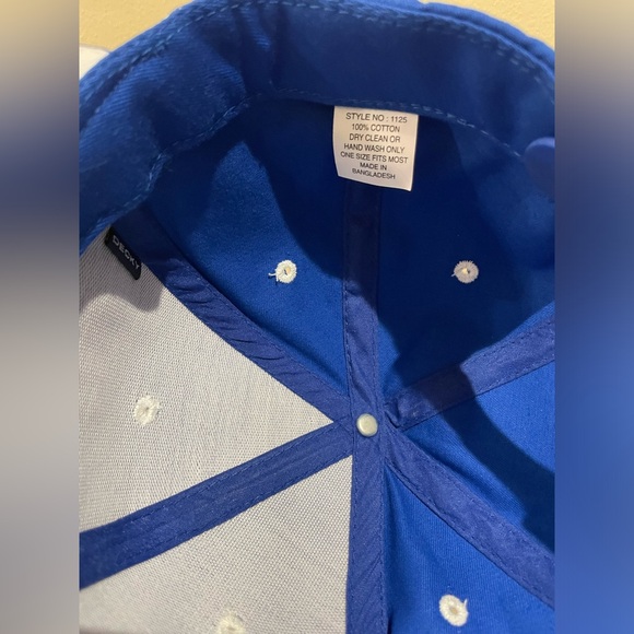 Buccaneers Style Cap, Blue, Football, Pirate, New Condition, Paint Splatter - Picture 3 of 3